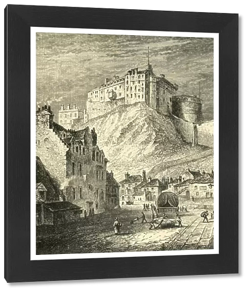Edinburgh Castle, from the Kings Mews, 1825, (1890). Creator: Unknown