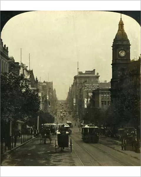 Cities of the Sunny South, Melbourne, Victoria, Australia, 1909. Creator: George Rose