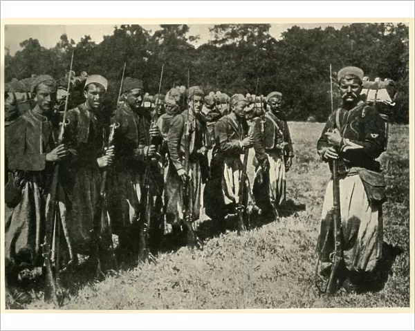 Algerian tirailleurs known as Turcos, First World War, 1915, (c1920). Creator: Unknown