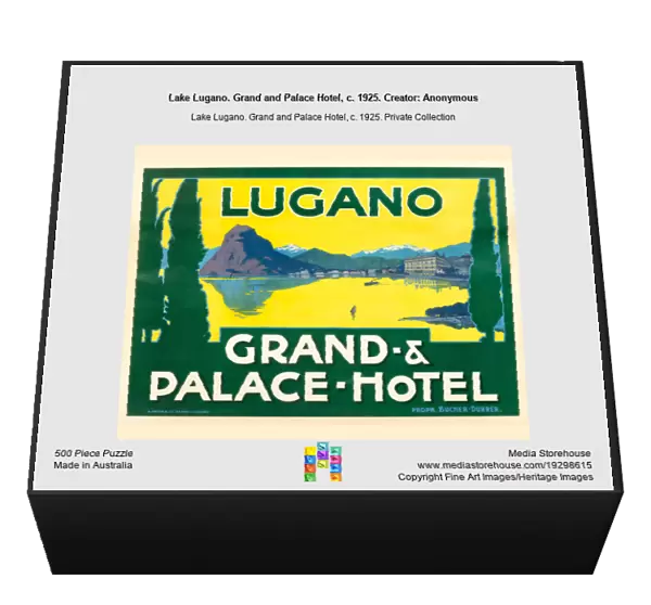 Lake Lugano. Grand and Palace Hotel, c. 1925. Creator: Anonymous
