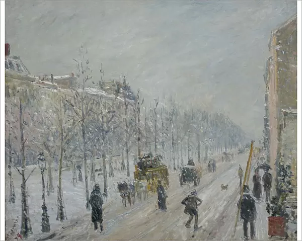 Les Boulevards, exterieurs, effet de neige, 1879. Creator: Pissarro, Camille (1830-1903)