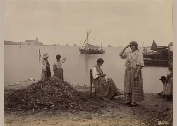Chioggia, Under the Marina, c. 1870. Creator: Carlo Naya (Italian, 1816-1882)