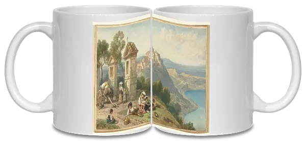 View of Castel Gandolfo, c. 1870s. Creator: Myles Birket Foster (British, 1825-1899)