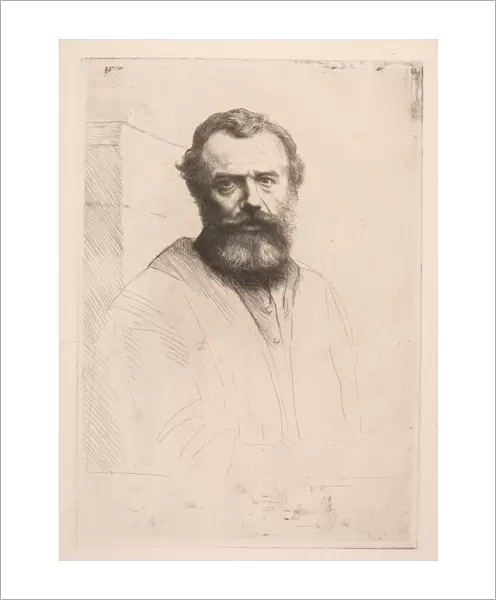 Self-Portrait (Third Plate). Creator: Alphonse Legros (French, 1837-1911)