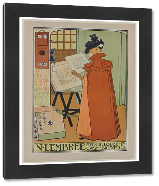 Poster for the Lembree Gallery, 1897. Creator: Theo van Rysselberghe (Belgian, 1862-1926)