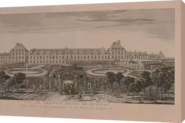 The Royal Hospital of Bicestre. Creator: Jacques Rigaud (French, 1681-1754)