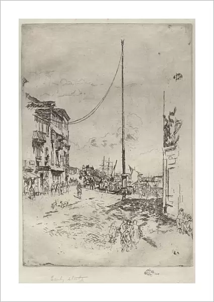The Little Mast, 1880. Creator: James McNeill Whistler (American, 1834-1903)