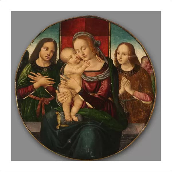 Virgin and Child with Angels, early 1500s. Creator: Master of the Holden Tondo (Italian)