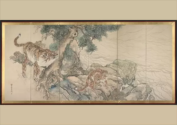 Tiger Family, early 1800s. Creator: Kishi Ganku (Japanese, 1749  /  56-1838)
