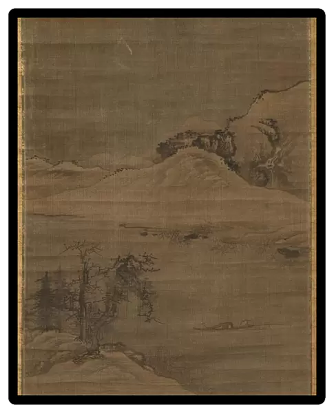 Landscape with Fishermen, 1600s. Creator: Yi Bul-hae (Korean, active 1500s), attributed to