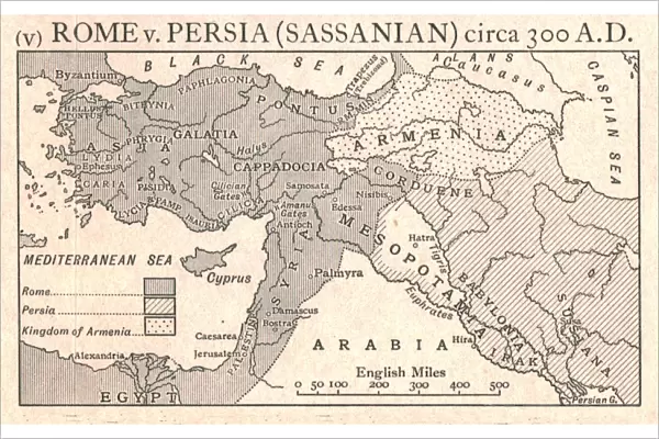 Rome v. Persia (Sassanian), circa 300 A. D. c1915. Creator: Emery Walker Ltd