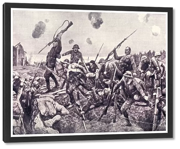 Glorious Charge of the Fusiliers at St. Eloi, 1916. Creator: Unknown