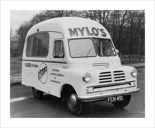 1956 Bedford CA ice cream van. Creator: Unknown
