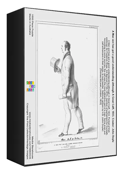 A Man wot has got a good understanding although A Great Calf!, 1833. Creator: John Doyle