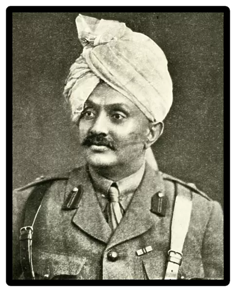 The Jam Sahib of Nawanagar (Prince Rantjitsinhji)... First World War, January 1915, (c1920)