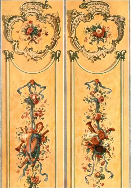 Painted decoration in the New Palace, Potsdam, Germany, (1928). Creator: Unknown