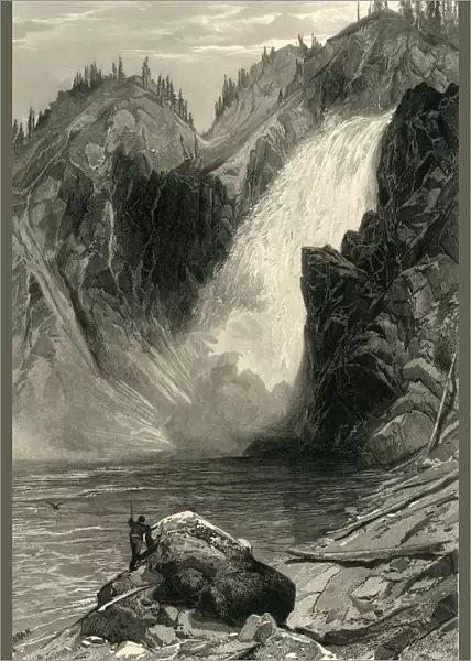 The Upper Yellowstone Falls, 1872. Creator: Samuel Valentine Hunt