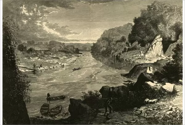 Looking Down the Potomac, from the Chain Bridge, 1874. Creator: John Filmer
