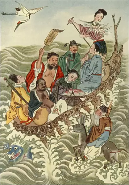 The Eight Immortals Crossing the Sea, 1922. Creator: Unknown