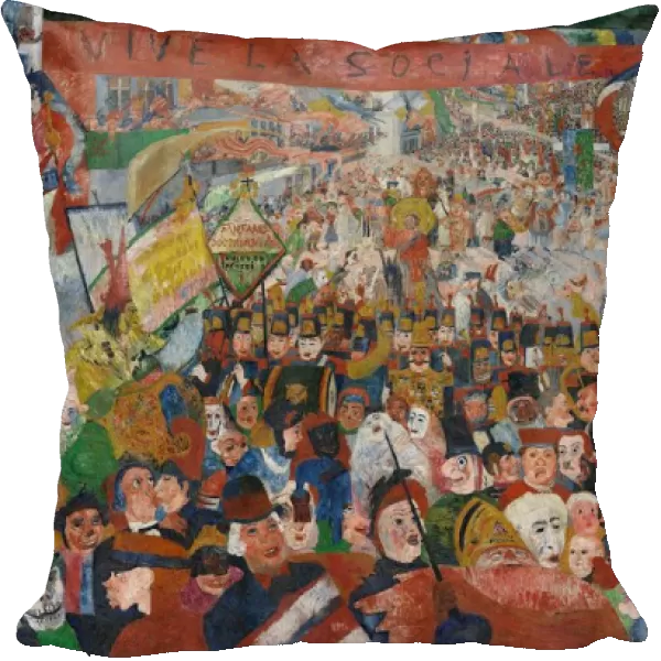 The Entry of Christ into Brussels in 1889, 1888. Creator: Ensor, James (1860-1949)