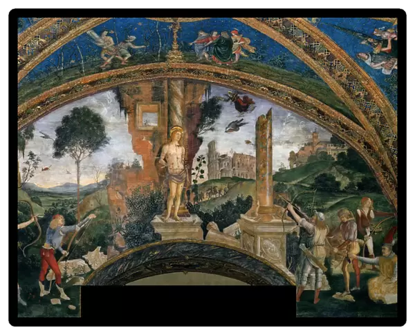 The Martyrdom of Saint Sebastian, 1492-1495. Creator: Pinturicchio, Bernardino (1454-1513)