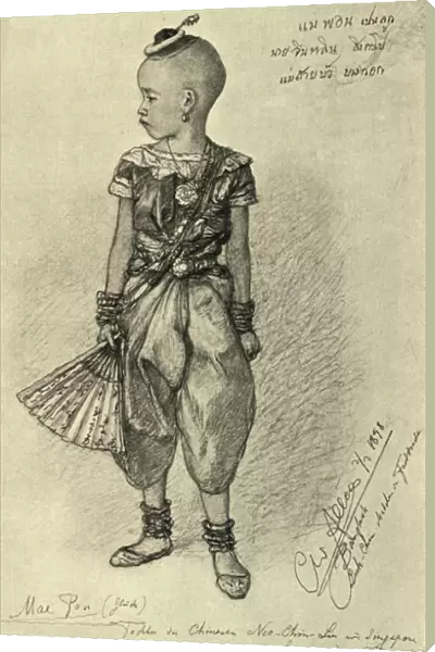 Mae Pon - Chinese girl, Bangkok, 1898. Creator: Christian Wilhelm Allers
