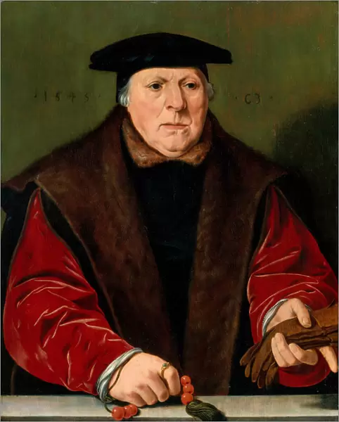 Portrait of a Man with a Rosary, 1545. Creator: Unknown