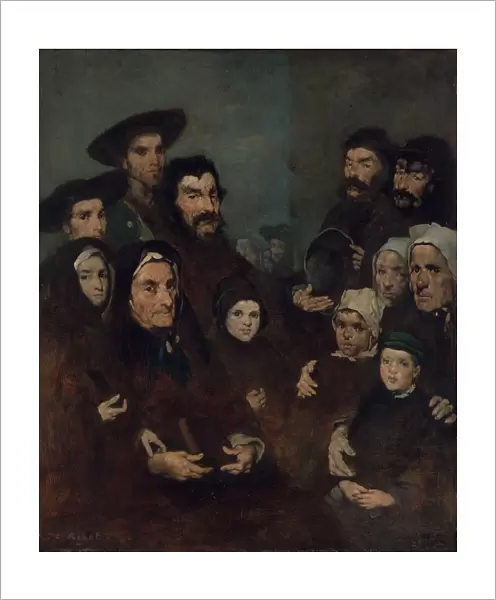 Breton Fishermen and Their Families, possibly ca. 1880-85. Creator: Theodule Ribot