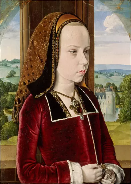 Margaret of Austria, ca. 1490. Creator: Jean Hey