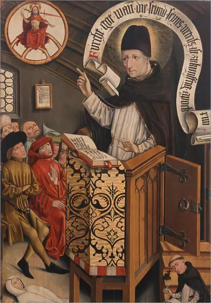 Sermon of Saint Albertus Magnus, ca. 1430-95. Creator: Friedrich Walther