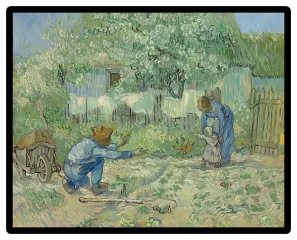 First Steps, after Millet, 1890. Creator: Vincent van Gogh