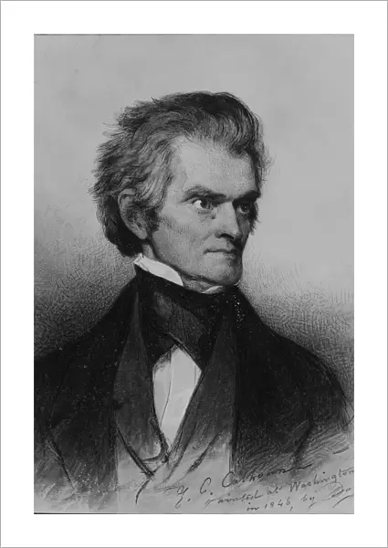 John C. Calhoun, 1846. Creator: Savinien Edme Dubourjal