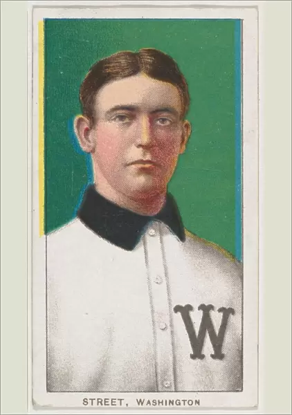 Street, Washington, American League, from the White Border series (T206) for the Americ
