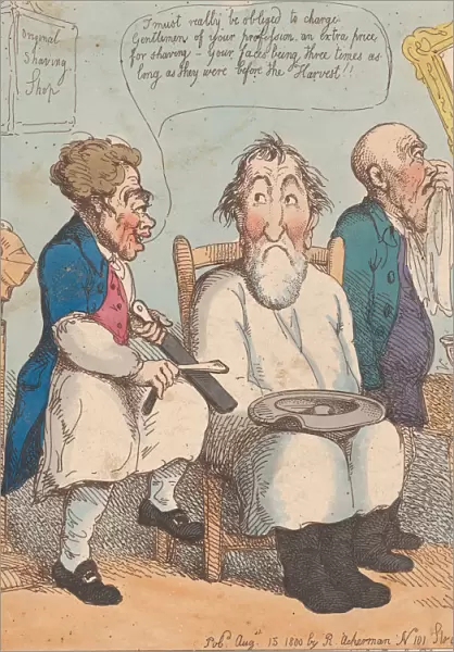 Shaving a Forestaller, August 15, 1800. August 15, 1800. Creator: Thomas Rowlandson
