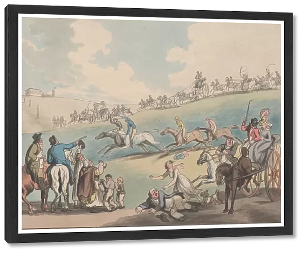 Racing [The Start], January 1, 1799. January 1, 1799. Creator: Thomas Rowlandson
