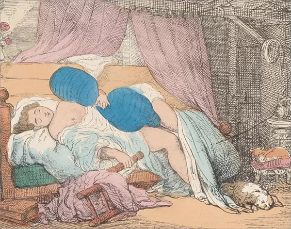 French Luxury, or Repos a la Francaise, 1800-20. 1800-20. Creator: Unknown