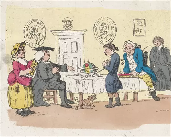 The Hopes of the Family - An Admission at the University, ca. 1803. ca. 1803