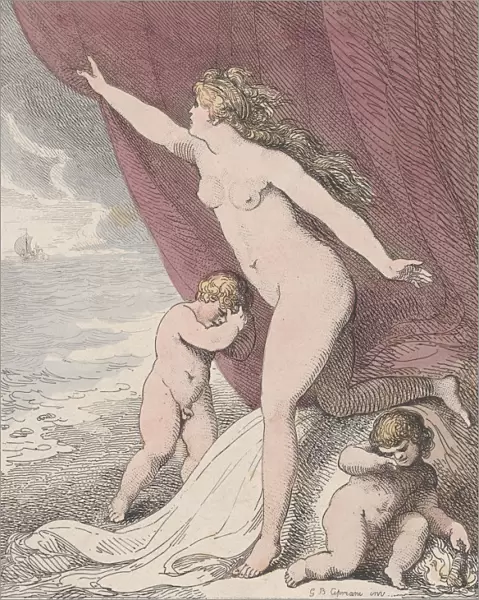 Ariadne Abandoned by Theseus, 1790-99. 1790-99. Creator: Thomas Rowlandson