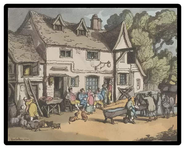 White Lion Inn. Ponders End, Middlesex, from Sketches from Nature, 1822