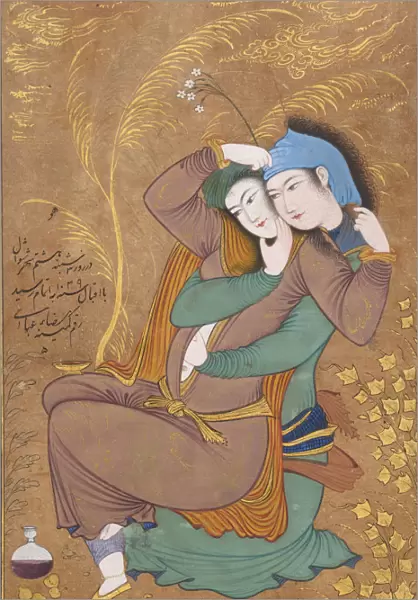 The Lovers, dated A. H. 1039  /  A. D. 1630. Creator: Riza