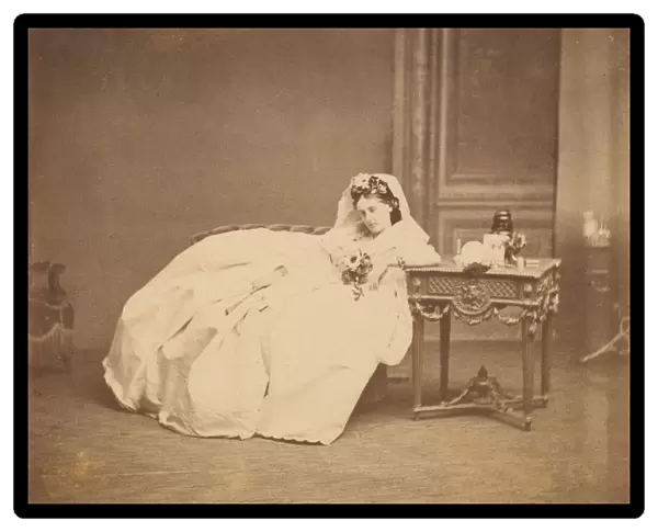 La robe de soie, 1860s. Creator: Pierre-Louis Pierson