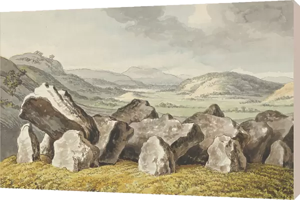 A Prehistoric Stone Circle on a Mound, an Extensive Landscape Beyond