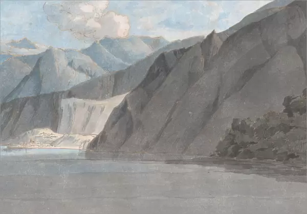 View of Lake Como with Monte Leoni, August 27, 1781. Creator: Francis Towne