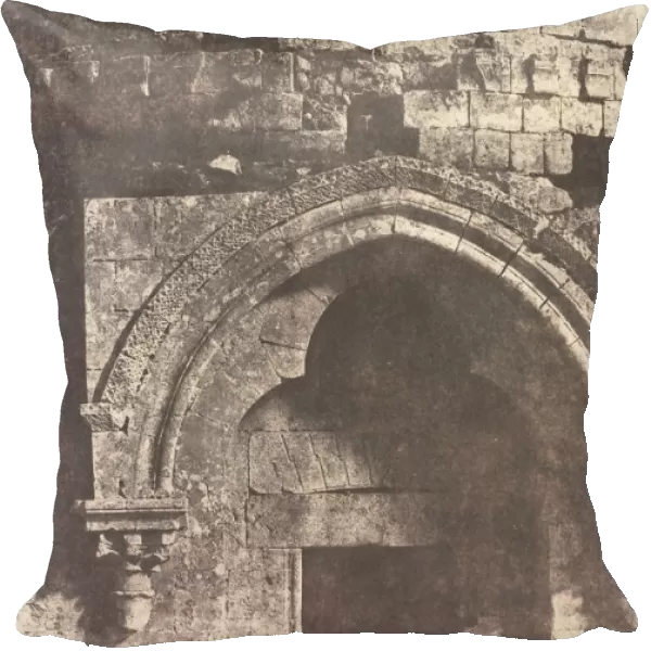 Jerusalem, Details de la porte d un Dome sepulcral, 1854