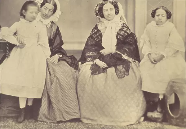 Elise Housermann, Hermine, Marie and Marie Antoine, 1850s-60s. Creator: Franz Antoine