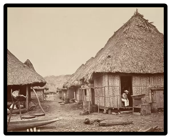 Tropical Scenery, Street, Chipigana, 1871. Creator: John Moran