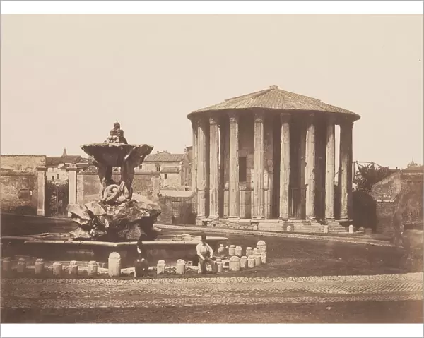 Temple of Vesta, 1850s. Creator: Pietro Dovizielli