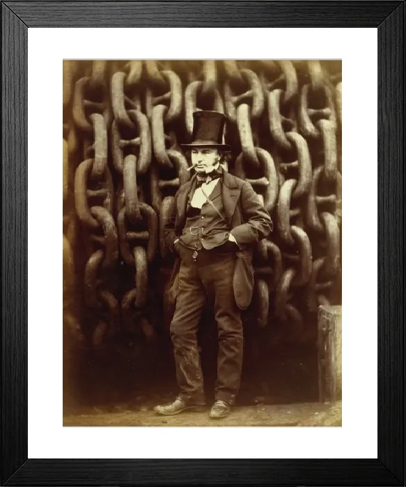 Framed Print : Isambard Kingdom Brunel Before the Great Eastern Launch, 1857 Print