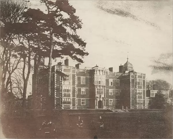 Charlton House with Seated Figures in Foreground, 1850s. Creator: Unknown