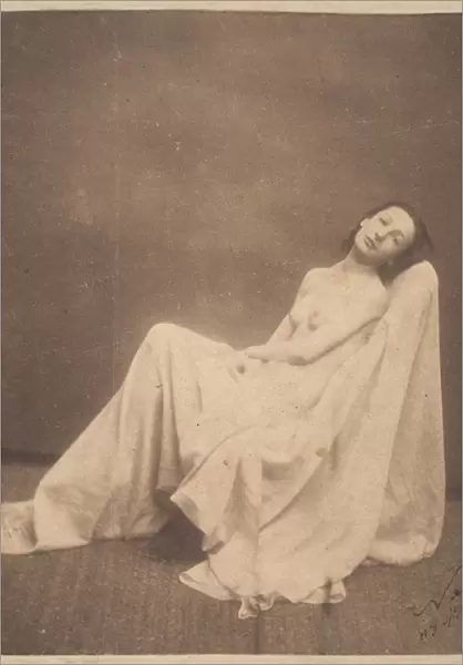 [Seated Model, Partially Draped], 1856-59. Creator: Nadar